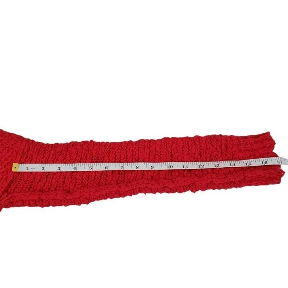 Free People Sweater XS Pink Womens Chunky Knit Dolman Sleeve Boho Slouchy - Picture 12 of 12